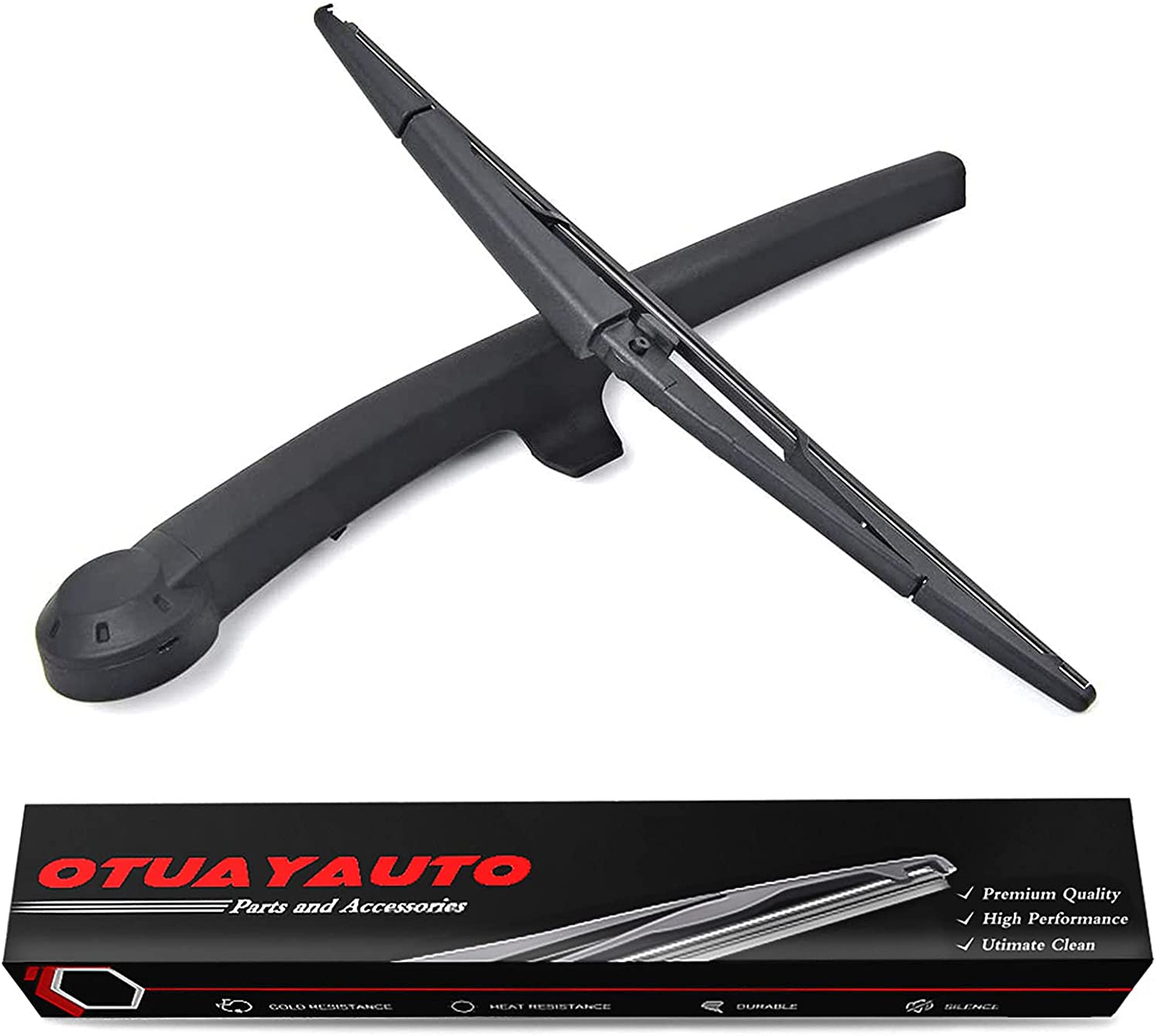 OTUAYAUTO Rear Windshield Wiper Blades - 12 Car Back Window Wiper - R